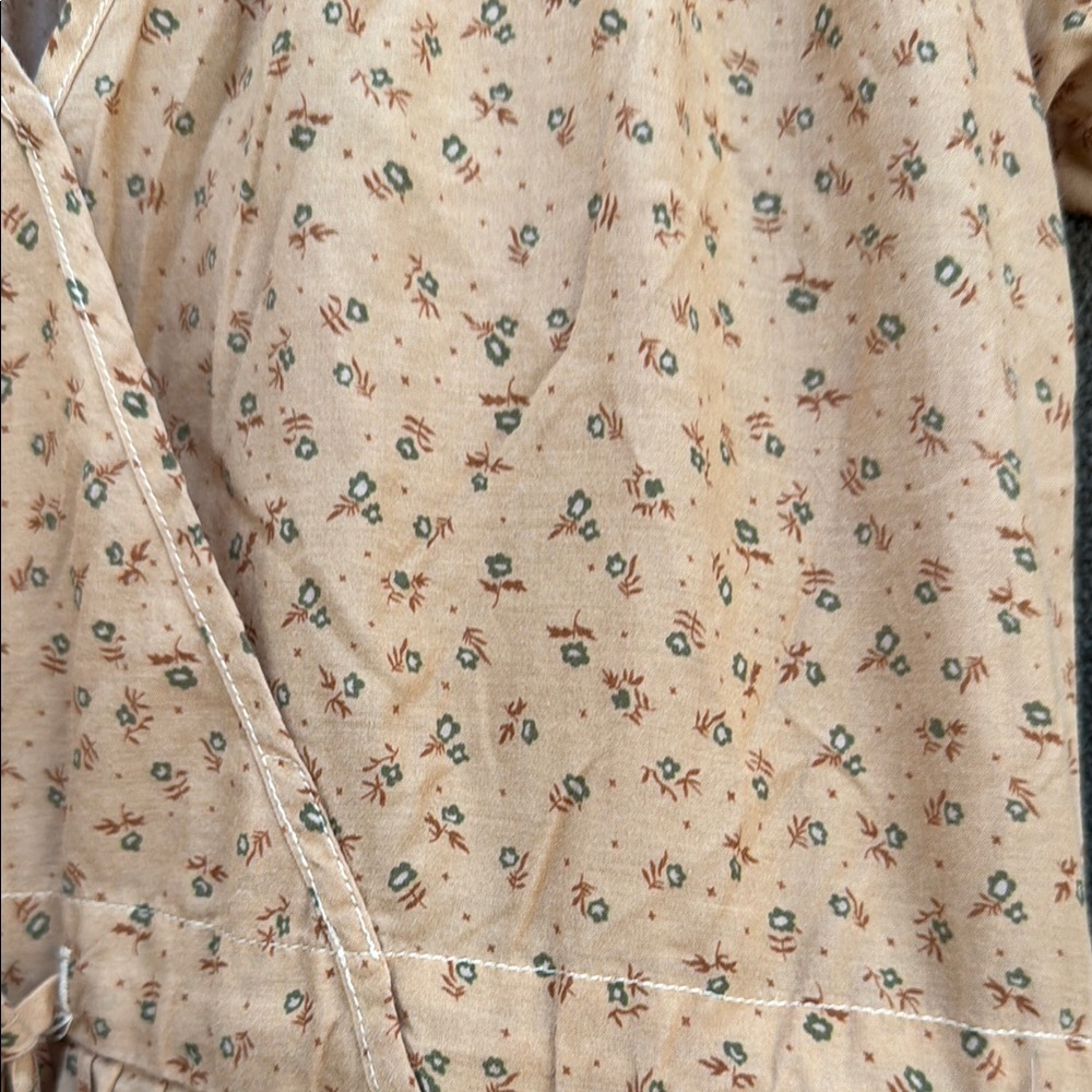 Christy Dawn Spring Flower patterned Christy Dress. Yellows. One Size. - Picture 3 of 3